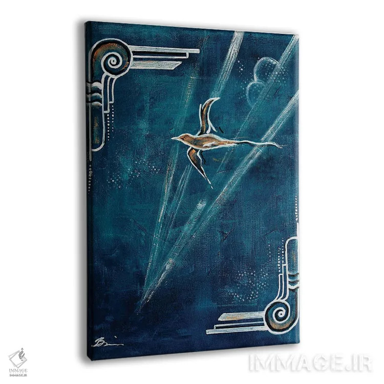 تابلو پرستو دکو هنری اثر آنجلا بیسون - نمای پرسپکتیو محصول