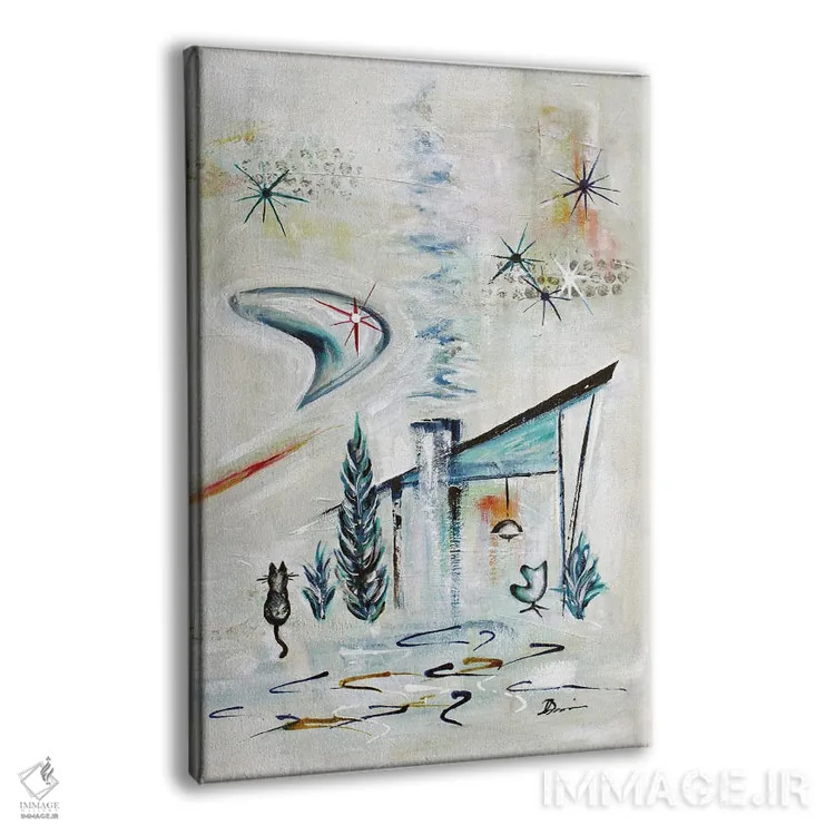 تابلو شادی مدرن میانهقرن II اثر آنجلا بیسون - نمای پرسپکتیو محصول