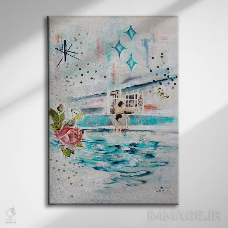 تابلو پالم اسپرینگ با عشق I اثر آنجلا بیسون - نمای روبهرو روی دیوار