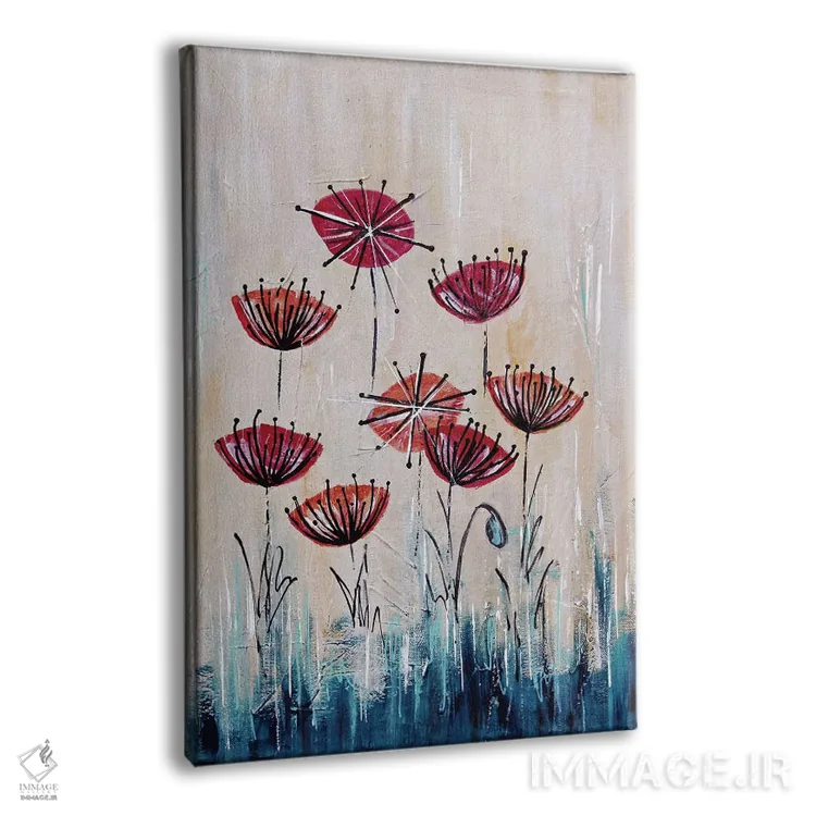 تابلو سرزمین شقایق قرمز میانهقرن اثر آنجلا بیسون - نمای پرسپکتیو محصول