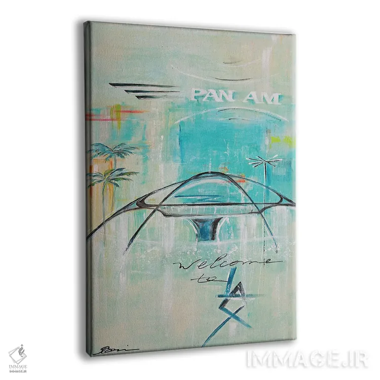 تابلو خوشآمدید به لسآنجلس LAX اثر آنجلا بیسون - نمای پرسپکتیو محصول