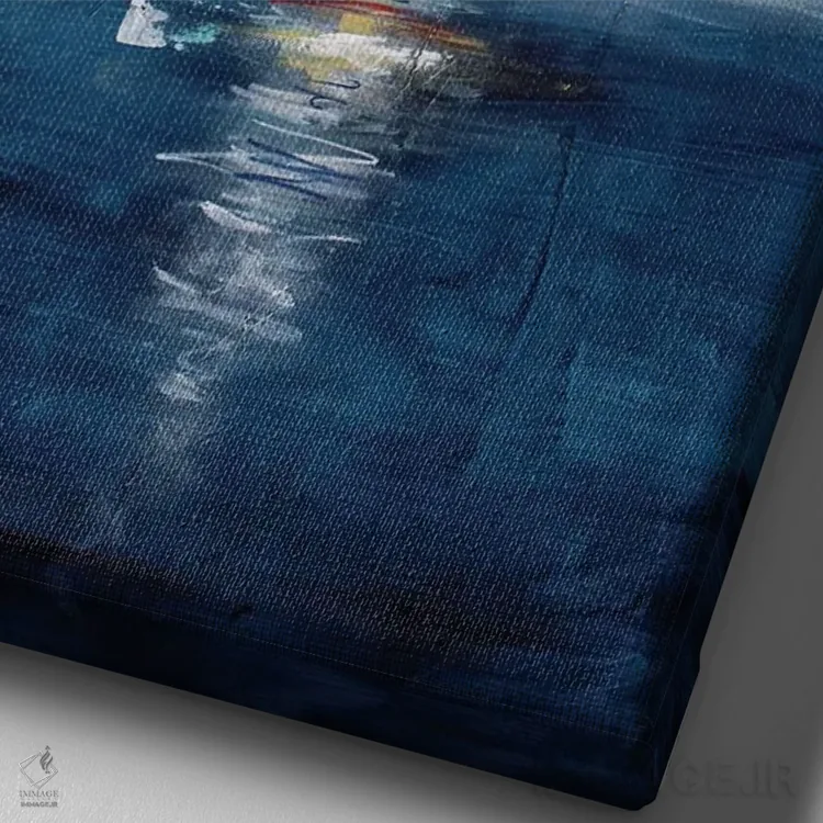 تابلو بهشت استوایی اثر آنجلا بیسون - نمای نزدیک بافت بوم