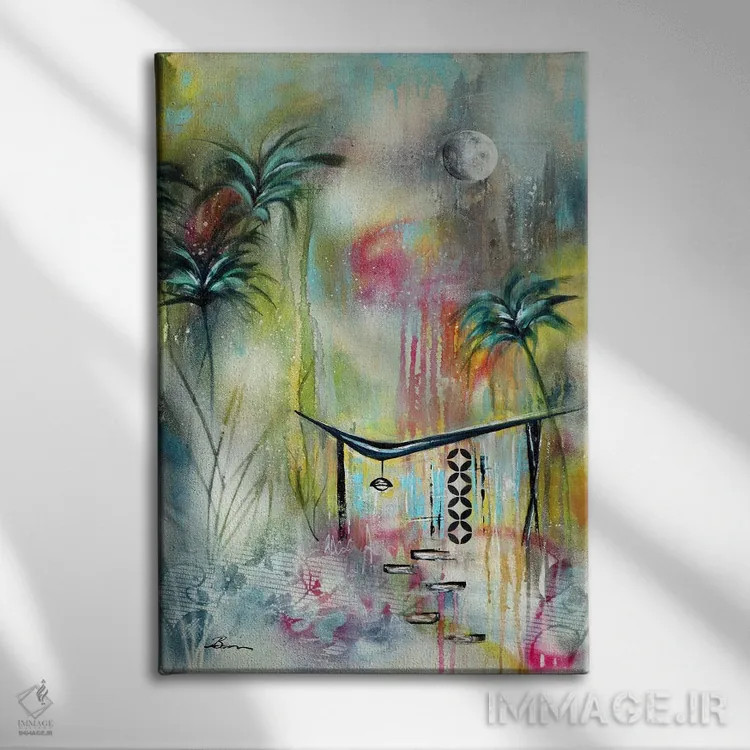 تابلو هارمونی VI اثر آنجلا بیسون - نمای روبهرو روی دیوار