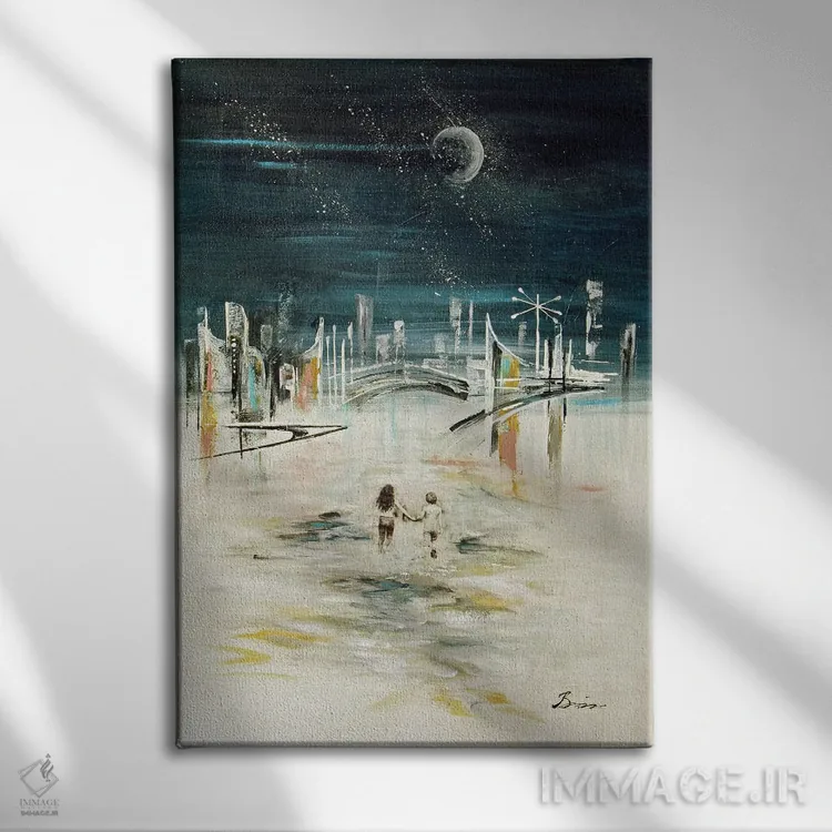 تابلو رویای میانهقرن IV اثر آنجلا بیسون - نمای روبهرو روی دیوار