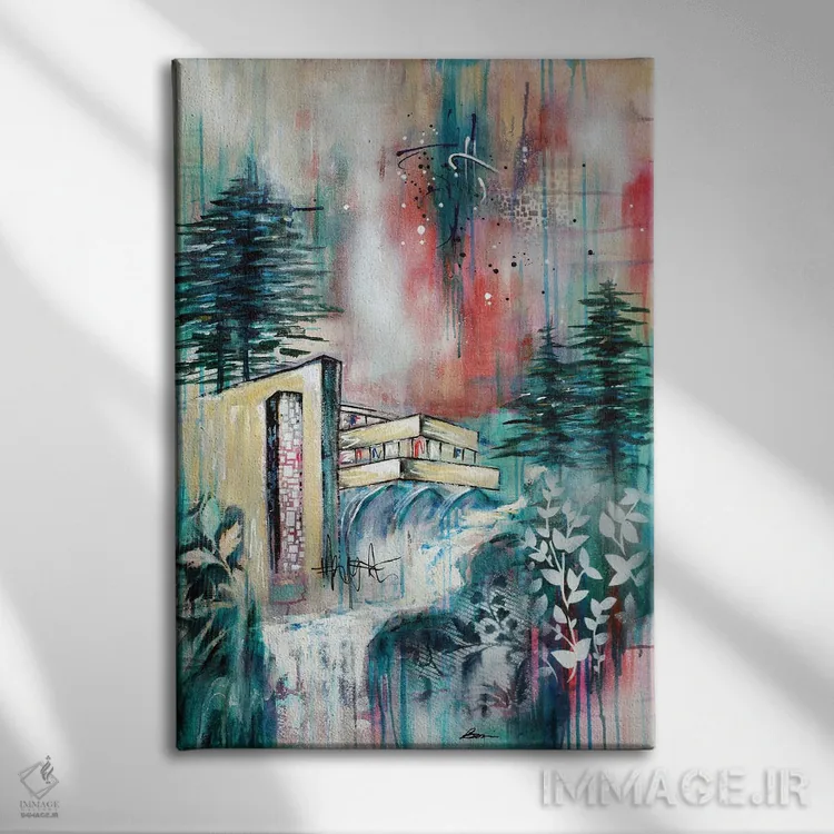 تابلو هارمونی XVI اثر آنجلا بیسون - نمای روبهرو روی دیوار