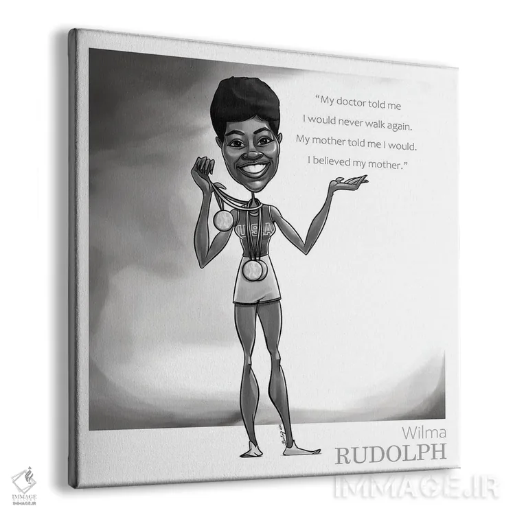 تابلو ویلمارودلف (شخصیت ورزشی) اثر اندرو بیلی - نمای پرسپکتیو محصول