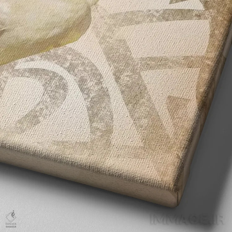 تابلو عروس هلندی تاجدار سلطنتی اثر فایو بای فایو کالکتیو - نمای نزدیک بافت بوم