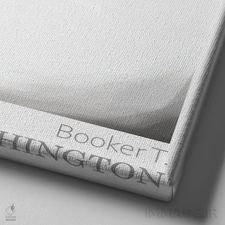 تابلو بوکر تی. واشنگتن (شخصیت) اثر اندرو بیلی - نمای نزدیک بافت بوم