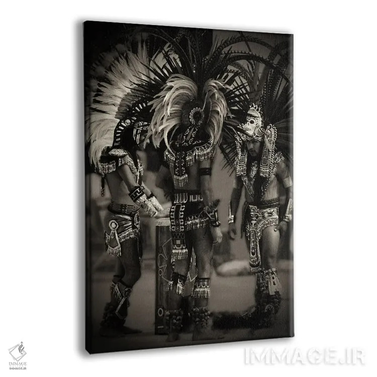 تابلو رقصندگان آتشی آزتک اثر بنجامین پاجت - نمای پرسپکتیو محصول