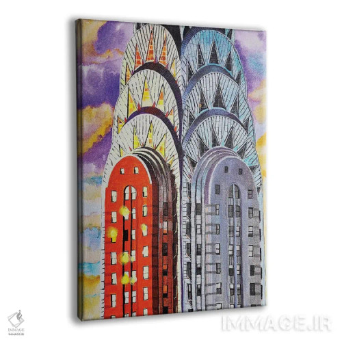 تابلو ساختمان کرایسلر رو به خورشید اثر بیکِیآرتکت (استودیو هنر و معماری) - نمای پرسپکتیو محصول