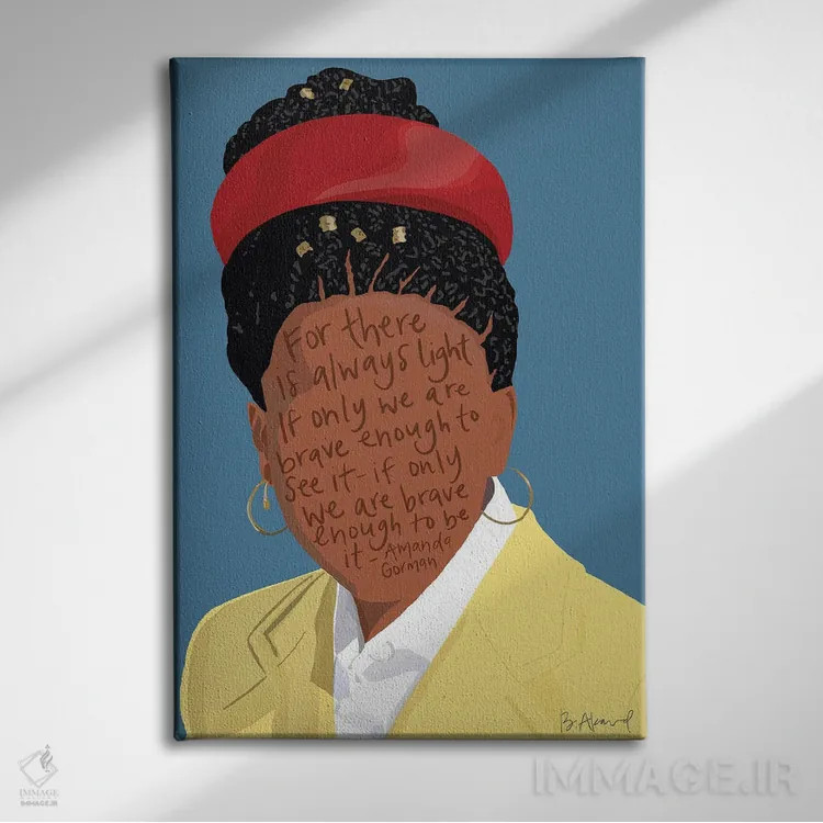 تابلو آماندا گورمن اثر بک آکارد - نمای روبهرو روی دیوار