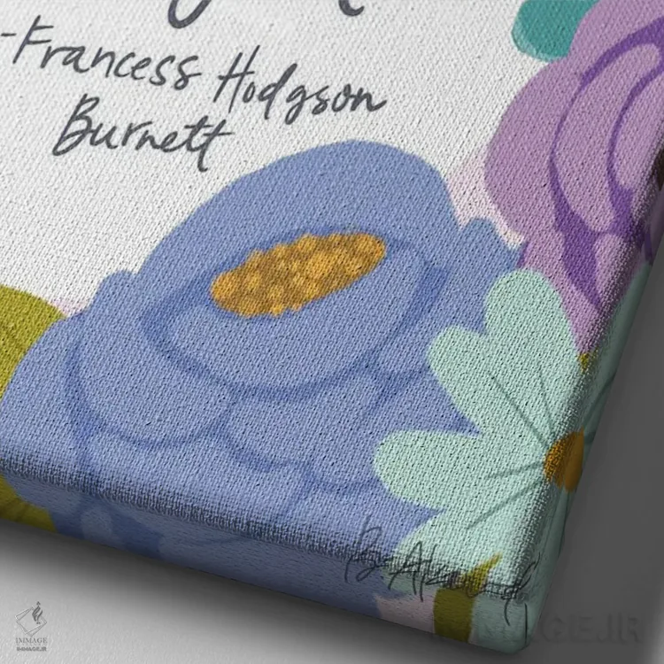 تابلو باغ مخفی اثر بک آکارد - نمای نزدیک بافت بوم