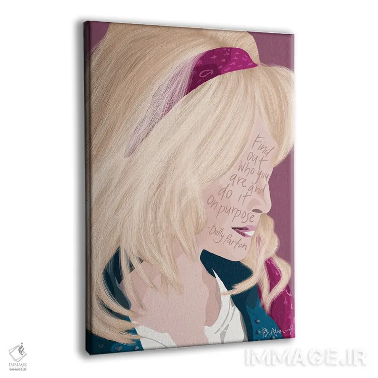 تابلو دالی پارتن اثر بک آکارد - نمای پرسپکتیو محصول