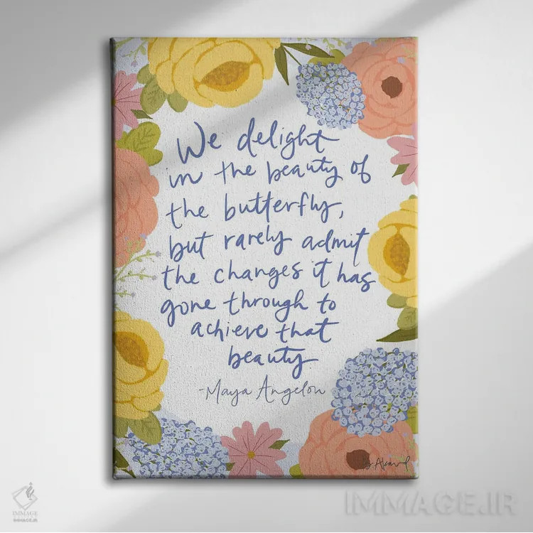 تابلو مایا آنجلو اثر بک آکارد - نمای روبهرو روی دیوار