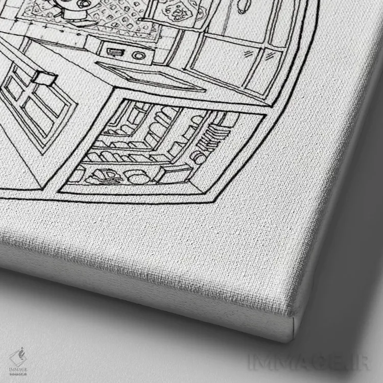 تابلو نمای چشمماهی سنترال پرک (دوستان) اثر بیکِیآرتکت (استودیو هنر و معماری) - نمای نزدیک بافت بوم