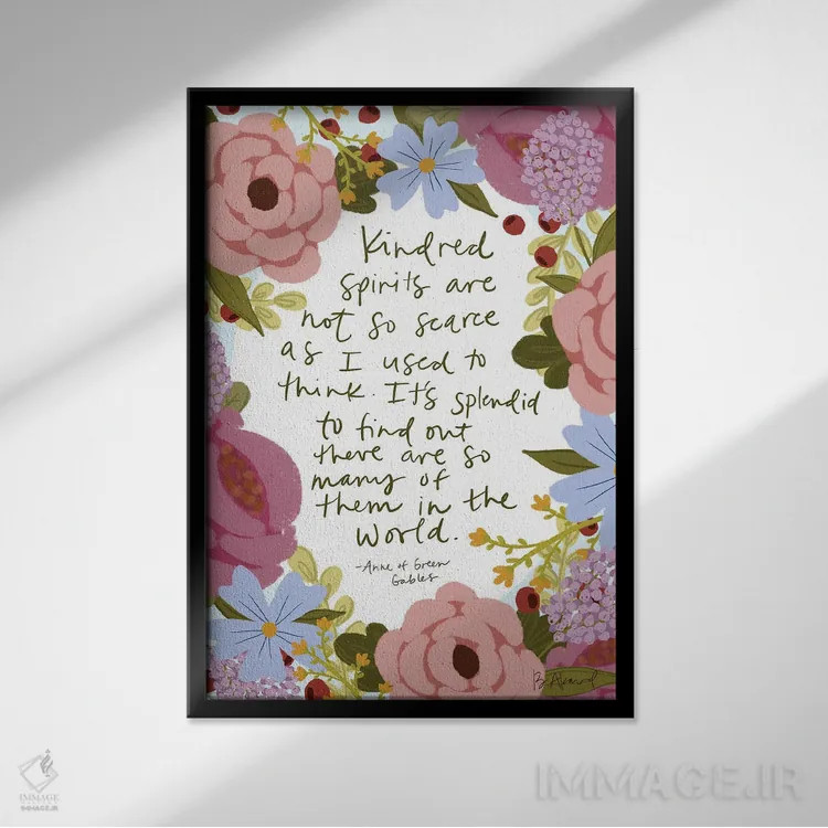 تابلو آن شرلی در گرین گیبلز اثر بک آکارد - نمای قابدار مشکی