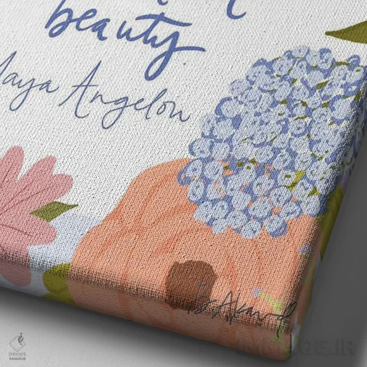 تابلو مایا آنجلو اثر بک آکارد - نمای نزدیک بافت بوم