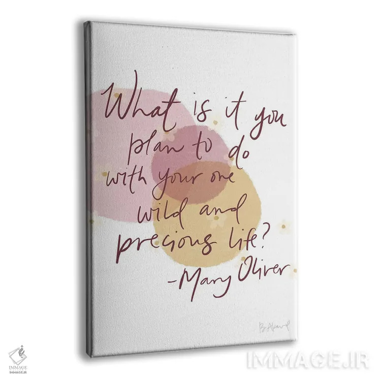 تابلو مری اولیور (وحشی و ارزشمند) اثر بک آکارد - نمای پرسپکتیو محصول