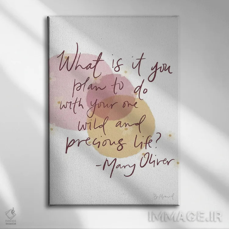 تابلو مری اولیور (وحشی و ارزشمند) اثر بک آکارد - نمای روبهرو روی دیوار