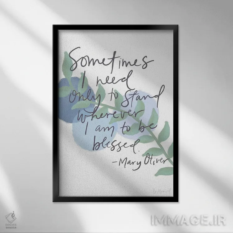 تابلو مری اولیور (خجسته) اثر بک آکارد - نمای قابدار مشکی