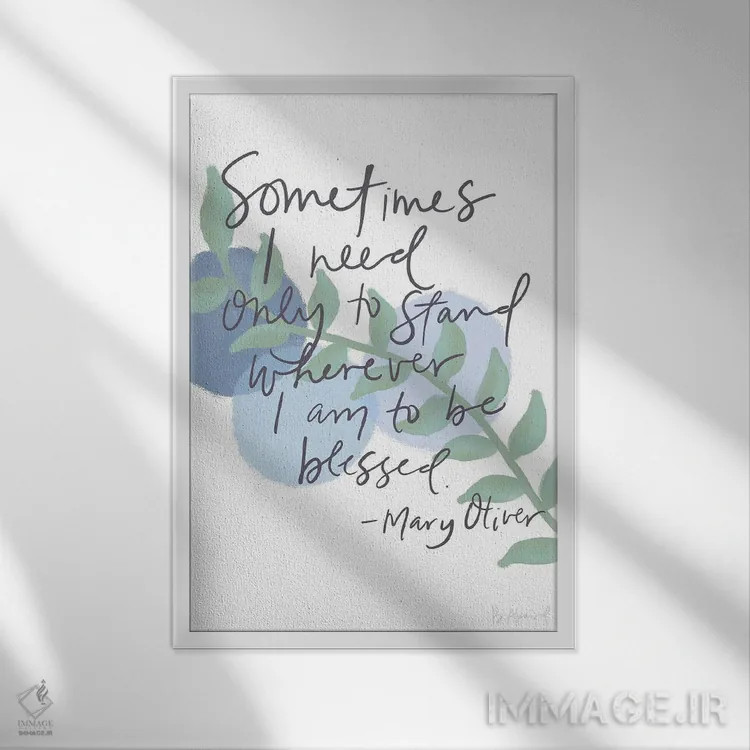 تابلو مری اولیور (خجسته) اثر بک آکارد - نمای قابدار سفید