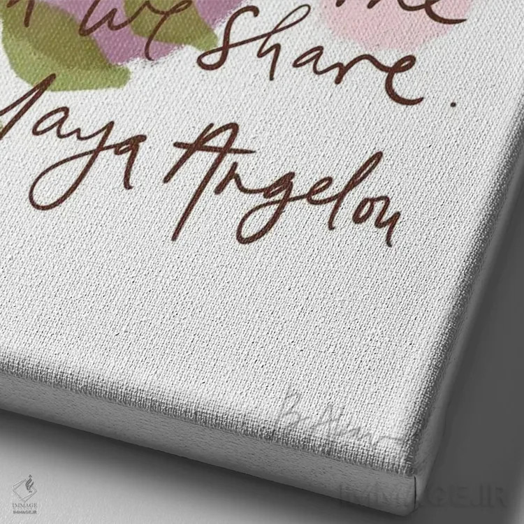 تابلو مایا آنجلو (شادی) اثر بک آکارد - نمای نزدیک بافت بوم