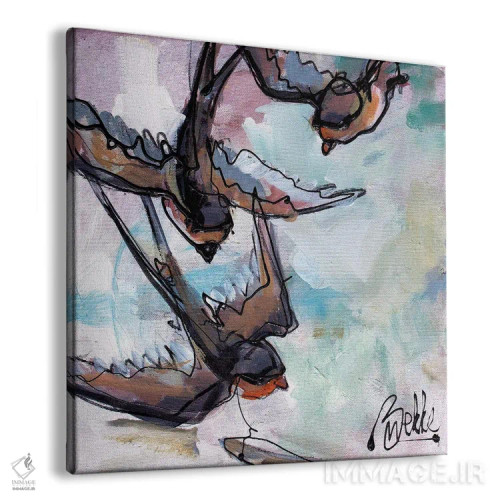 تابلو پرستوها اثر ماریکه بکه - نمای پرسپکتیو محصول