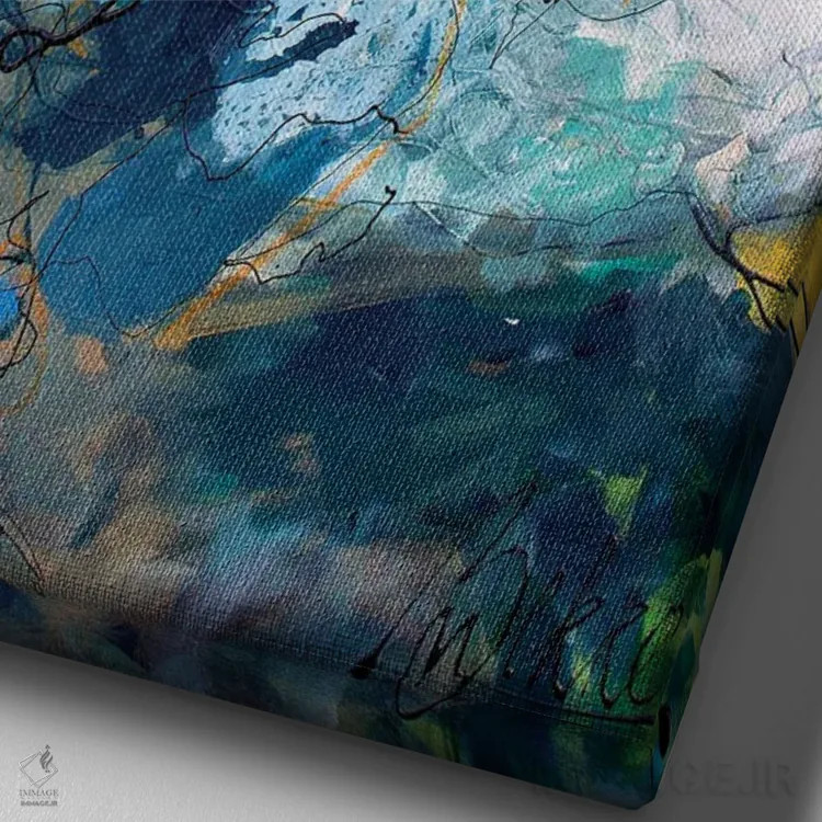 تابلو پراودی (لقب/نام) اثر ماریکه بکه - نمای نزدیک بافت بوم