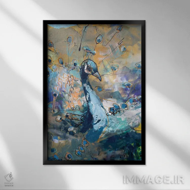 تابلو پراودی (لقب/نام) اثر ماریکه بکه - نمای قابدار مشکی