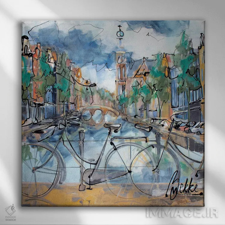 تابلو دمیها (لقب/نام) اثر ماریکه بکه - نمای روبهرو روی دیوار