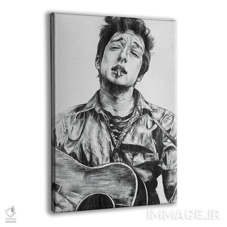 تابلو دیلن آکوستیک (باب دیلن) اثر بلیک مانچ - نمای پرسپکتیو محصول