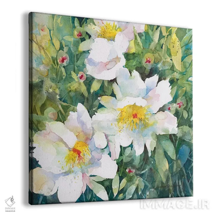 تابلو گلهای صدتومانی دستنخورده اثر آنلاین بوکنکمپ - نمای پرسپکتیو محصول