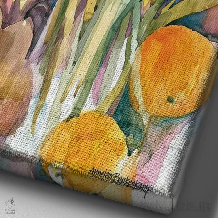 تابلو میبینمت در سپتامبر اثر آنلاین بوکنکمپ - نمای نزدیک بافت بوم