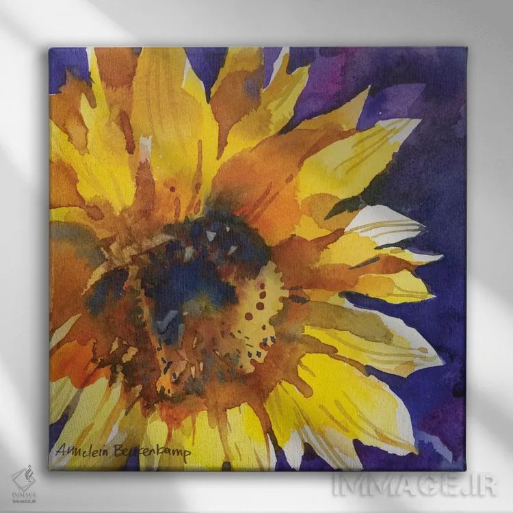 تابلو انقلاب خورشیدی اثر آنلاین بوکنکمپ - نمای روبهرو روی دیوار