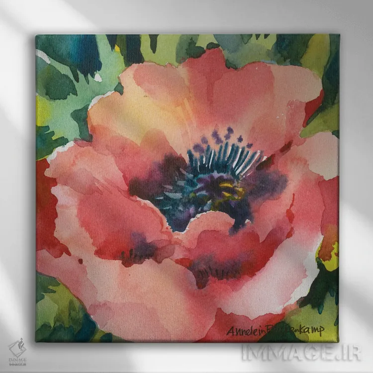 تابلو خیرهکننده اثر آنلاین بوکنکمپ - نمای روبهرو روی دیوار