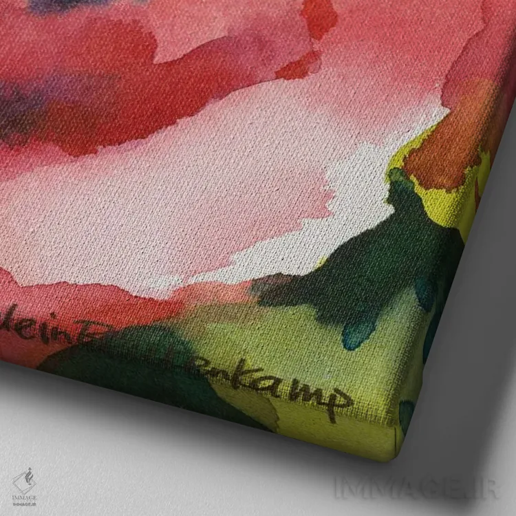 تابلو خیرهکننده اثر آنلاین بوکنکمپ - نمای نزدیک بافت بوم