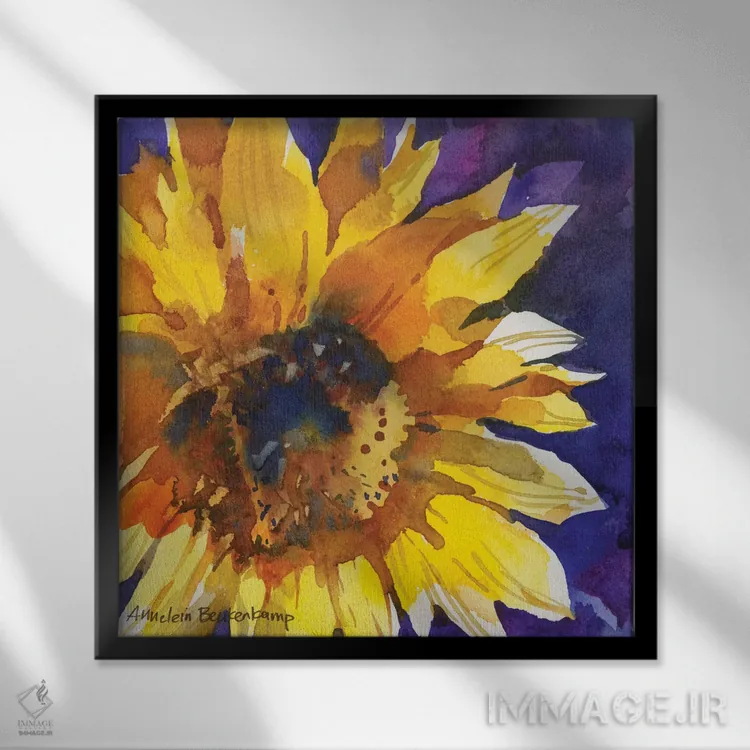 تابلو انقلاب خورشیدی اثر آنلاین بوکنکمپ - نمای قابدار مشکی