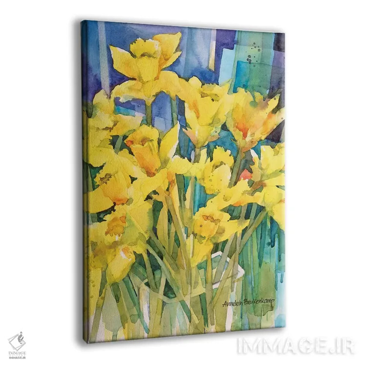 تابلو شادی نرگس اثر آنلاین بوکنکمپ - نمای پرسپکتیو محصول