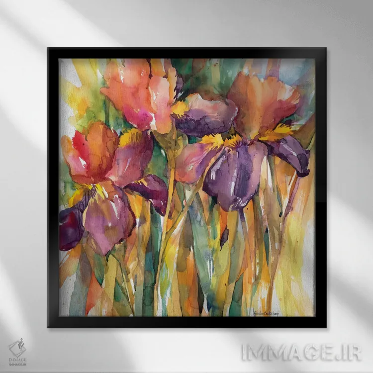 تابلو با هم من اثر آنلاین بوکنکمپ - نمای قابدار مشکی