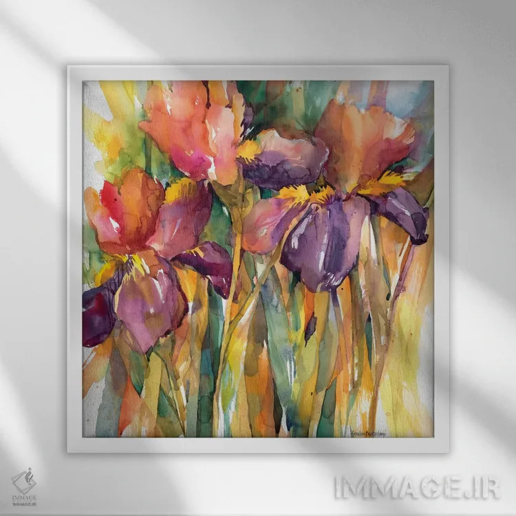 تابلو با هم من اثر آنلاین بوکنکمپ - نمای قابدار سفید