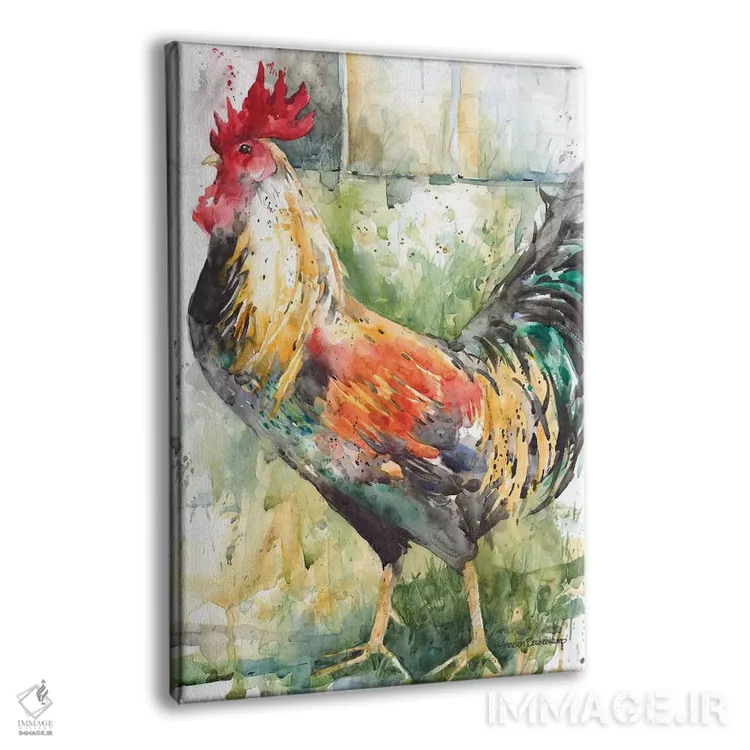 تابلو سبز و طلایی اثر آنلاین بوکنکمپ - نمای پرسپکتیو محصول