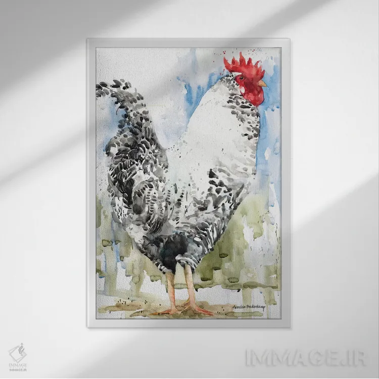 تابلو عالیجناب اثر آنلاین بوکنکمپ - نمای قابدار سفید