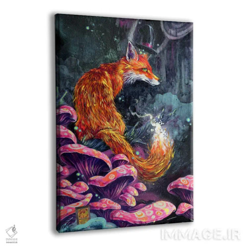 تابلو روباه خوشبرخورد اثر آرت برادران اسوارتز (استودیوی هنری) - نمای پرسپکتیو محصول