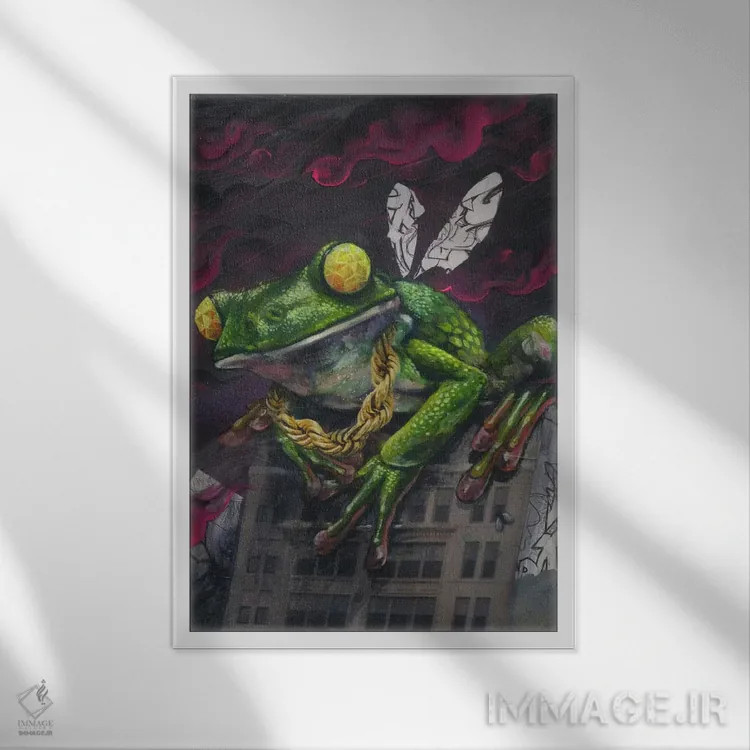 تابلو سالار مگسها (رمان) اثر آرت برادران اسوارتز (استودیوی هنری) - نمای قابدار سفید