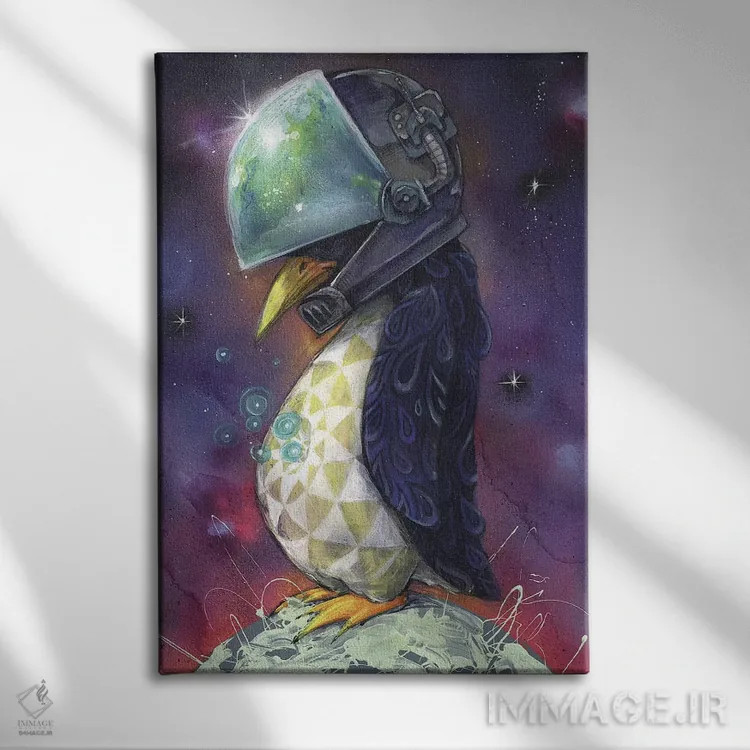 تابلو سر پیزلی اثر آرت برادران اسوارتز (استودیوی هنری) - نمای روبهرو روی دیوار