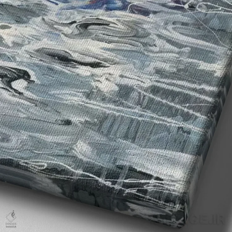 تابلو ایستاده در آفتاب اثر آرت برادران اسوارتز (استودیوی هنری) - نمای نزدیک بافت بوم