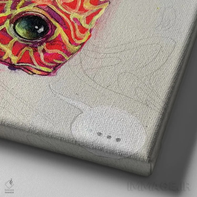 تابلو مواد مذاب روان اثر آرت برادران اسوارتز (استودیوی هنری) - نمای نزدیک بافت بوم