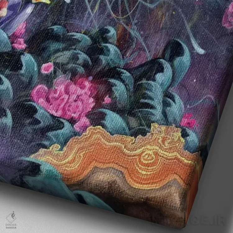 تابلو منظرهٔ صوتی اثر آرت برادران اسوارتز (استودیوی هنری) - نمای نزدیک بافت بوم