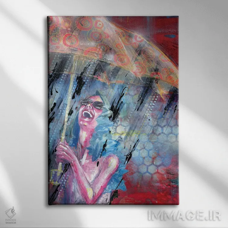 تابلو طوفان تابستانی اثر آرت برادران اسوارتز (استودیوی هنری) - نمای روبهرو روی دیوار