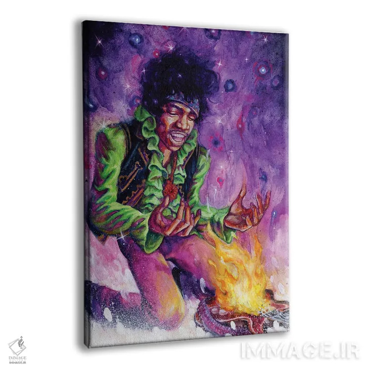 تابلو شعلهٔ بنفش اثر آرت برادران اسوارتز (استودیوی هنری) - نمای پرسپکتیو محصول